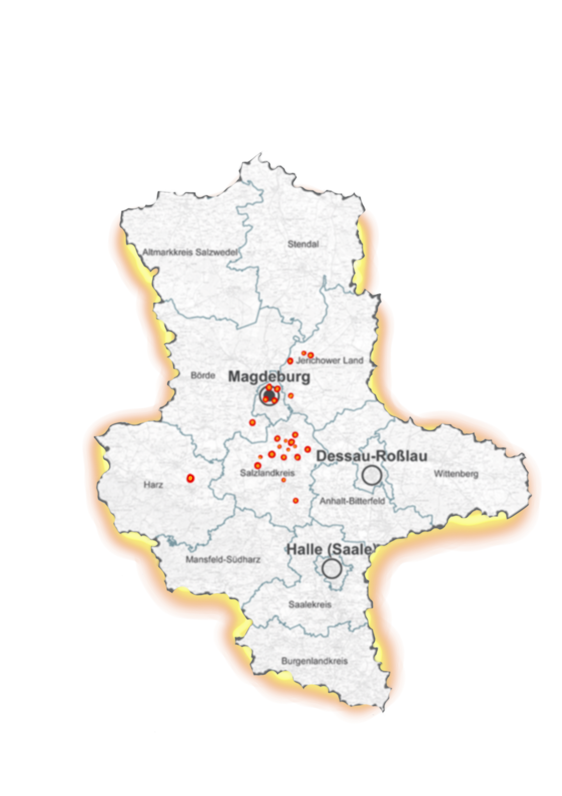 Sachsen-Anhalt Projektkarte Farbsturm Bernburg
